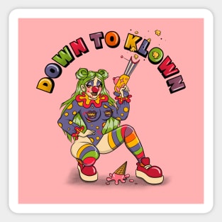 DOWN TO KLOWN Sticker